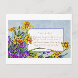 Blume der Vintagen Osternarktis Postkarte