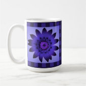 Blume der Violette Daisy, Muster Streifen - Tasse (Links)