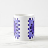 Blume der Violette Daisy, Muster Streifen - Tasse (Mittel)
