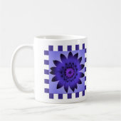 Blume der Violette Daisy, Muster Streifen - Tasse (Links)
