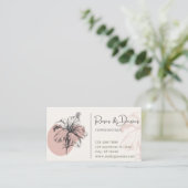Blume der Visitenkarte Boutique (Stehend Vorderseite)