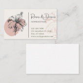 Blume der Visitenkarte Boutique (Vorne/Hinten)