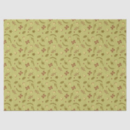 Blume der Volkskunst in Grün Seidenpapier