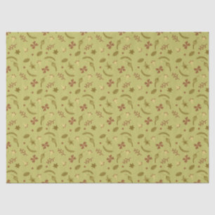 Blume der Volkskunst in Grün Seidenpapier