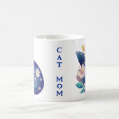 Blume der Volkskunst und Cat-Mama Kaffeetasse (Mittel)