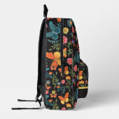 Blume der Volkskunst und Schmetterlinge Personalis Bedruckter Rucksack (Links)