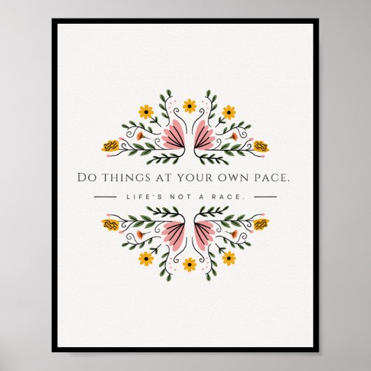 Blume der Wanddekoration Pastel Feminine Poster (Vorne)