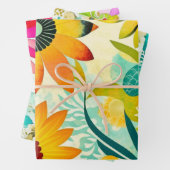 Blume der Wasserfarbe Geschenkpapier Set (Beispiel)