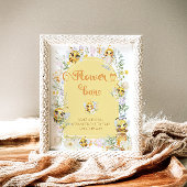 Blume der Wasserfarben Bar Poster