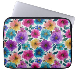 Blume der Wasserfarben Blüten Blüte Laptopschutzhülle