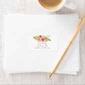 Blume der Wasserfarben Bouquet-Adressetiketten Adressaufkleber (Insitu)