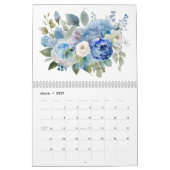 Blume der Wasserfarben Grünpflanzen Botanisch Kalender (Mär 2027)