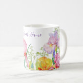Blume der Wasserfarben Kaffeetasse (VorderseiteRechts)
