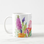 Blume der Wasserfarben Kaffeetasse (Links)