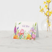 Blume der Wasserfarben Karte (Gelbe Blume)