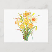 Blume der Wasserfarben Postkarte (Vorderseite)