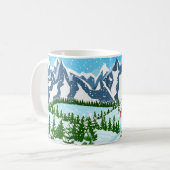 Blume der Wasserfarben-Sommerwiese Kaffeetasse (Vorderseite Links)
