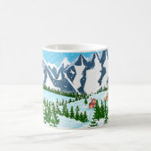 Blume der Wasserfarben-Sommerwiese Kaffeetasse (Mittel)