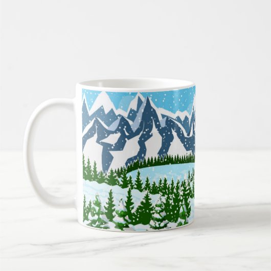 Blume der Wasserfarben-Sommerwiese Kaffeetasse (Links)