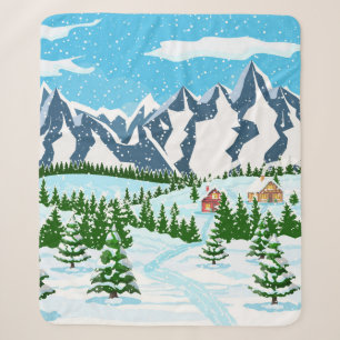 Blume der Wasserfarben-Sommerwiese Sherpadecke