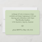 Blume der Wasserlilie am Teich glühender Zen Einladung (Rückseite)