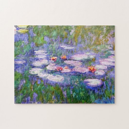Blume der Wasserlilie Bloom Claude Monet Kunst, Di Puzzle (Horizontal)