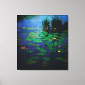 Blume der Wasserlilie in Marsch Leinwanddruck (Vorderseite)