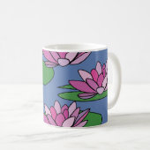Blume der Wasserlilie Kaffeetasse (VorderseiteRechts)