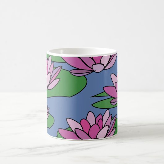 Blume der Wasserlilie Kaffeetasse (Mittel)