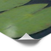 Blume der Wasserlilie Poster (Ecke)