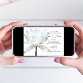 Blume der Wasserlilie zum Gedenken an das Leben Einladung