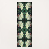 Blume der weißen Azalea mit Raindrops Abstrakt Yogamatte (Vorderseite)