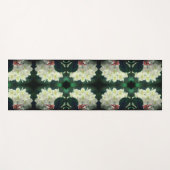 Blume der weißen Azalea mit Raindrops Abstrakt Yogamatte (Vorderseite (Horizontal))