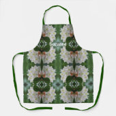 Blume der weißen Azalea mit Raindrops Personalisie Schürze (Vorderseite)