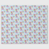 Blume der weißen Bergziege Geschenkpapier (Flach)