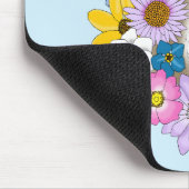 Blume der weißen Bergziege Mousepad (Ecke)