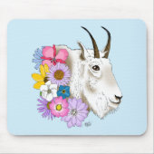 Blume der weißen Bergziege Mousepad (Vorne)