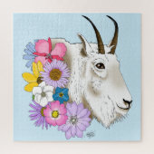 Blume der weißen Bergziege Puzzle (Vertikal)