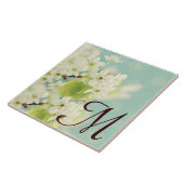 Blume der weißen Kirschblosse Fliese (Seite)