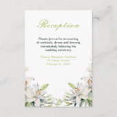 Blume der Weißen Lilie Begleitkarte (Vorderseite)