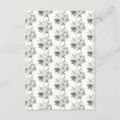 Blume der Weißen Lilie Begleitkarte (Rückseite)