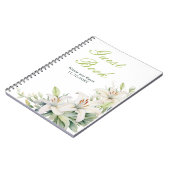 Blume der Weißen Lilie Notizblock (Linke Seite)