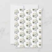 Blume der Weißen Lilie RSVP Karte (Rückseite)