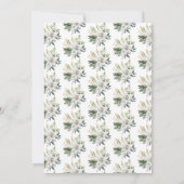 Blume der Weißen Lilie Save The Date (Rückseite)