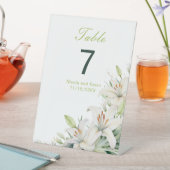 Blume der Weißen Lilie Sockelschild (In Situ)