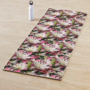 Blume der Weißen Lilie Yogamatte