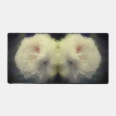 Blume der weißen Rose im Blut Abstrakt Schreibtischunterlage (Vorderseite)