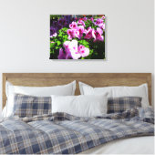 Blume der Weißen und Roten Lilie Leinwanddruck (Insitu (Schlafzimmer))