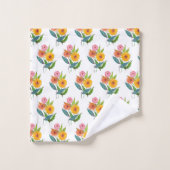 Blume der Wildblume Zinnia Badhandtuch Set (Waschlappen)