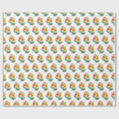 Blume der Wildblume Zinnia Geschenkpapier (Flach)